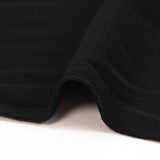 Jersey de viscose côtelé Mary noir