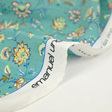 Crêpe de chine Claudia fond vert d'eau