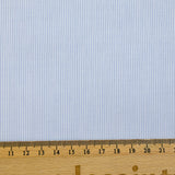 Coton chemise jacquard Enrique rayé blanc et ciel