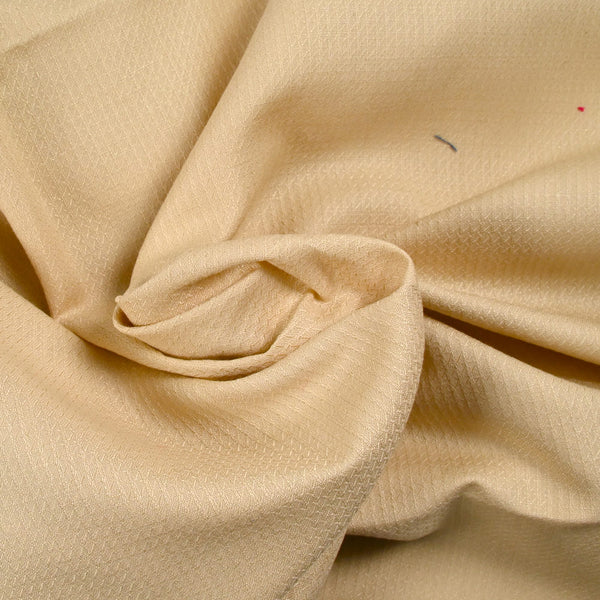Coton élasthanne relief fantaisie cappuccino