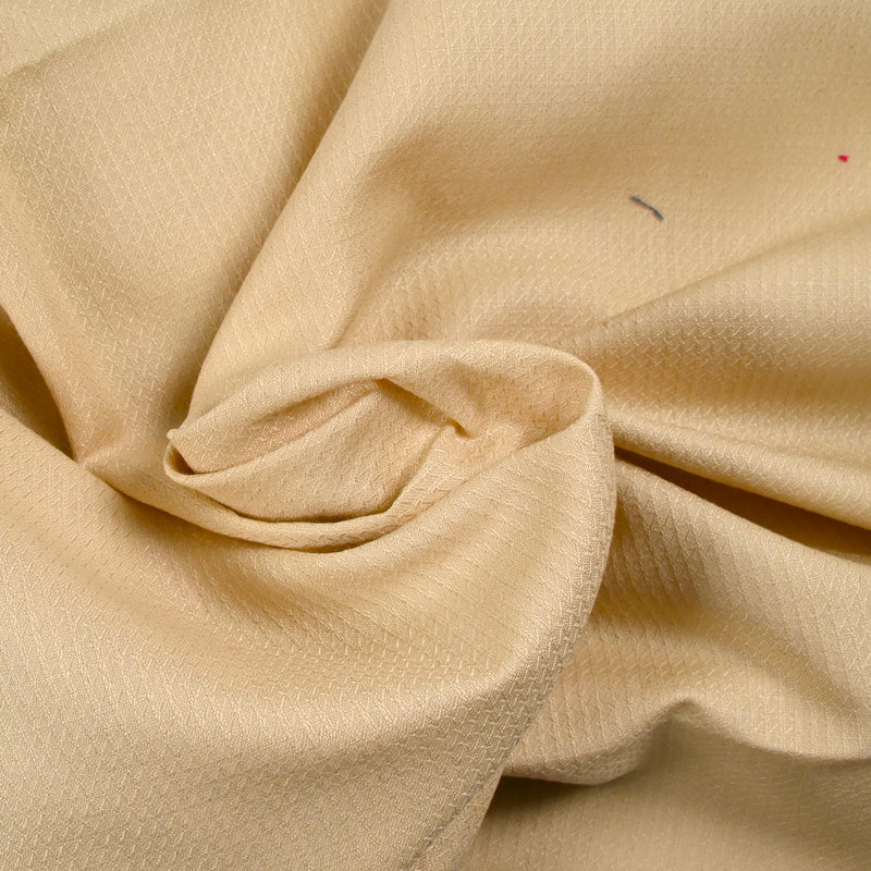Coton élasthanne relief fantaisie cappuccino