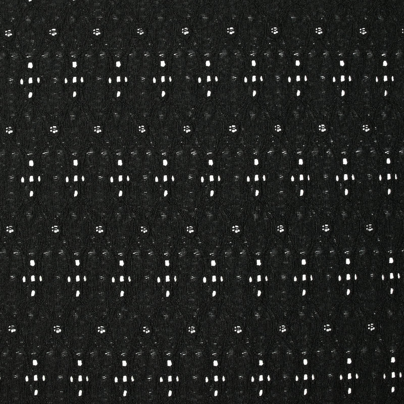 Maille relief ajourée Suzanne noir