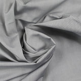 Chambray de coton argent