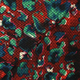 Maille chevron imprimée miraculeux fond bordeaux