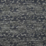 Maille texturée folie invasive gris et marine
