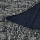 Maille texturée folie invasive gris et marine