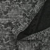 Maille texturée folie invasive gris et noir