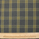 Khaki tartan cotton flannel anthracite background