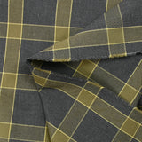 Khaki tartan cotton flannel anthracite background