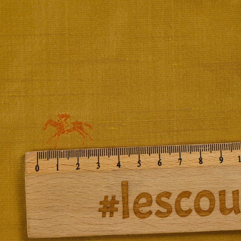 Doupion de soie cheval ocre