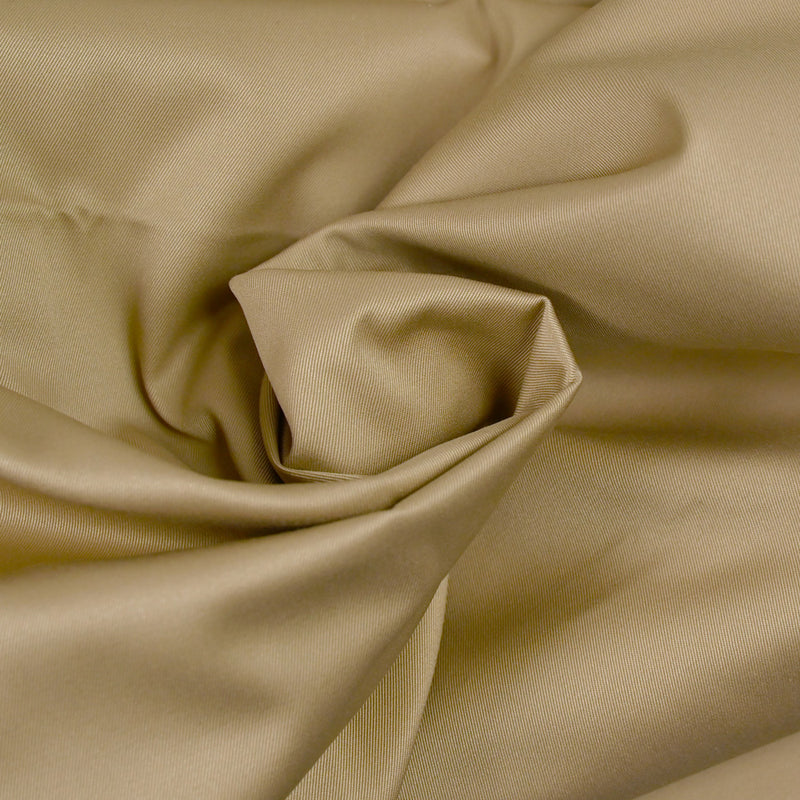 Gabardine de polycoton camel