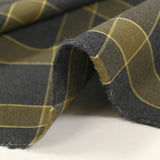 Khaki tartan cotton flannel anthracite background