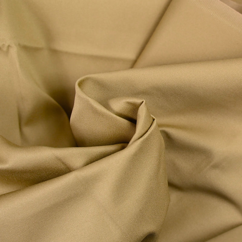 Gabardine de coton fin camel