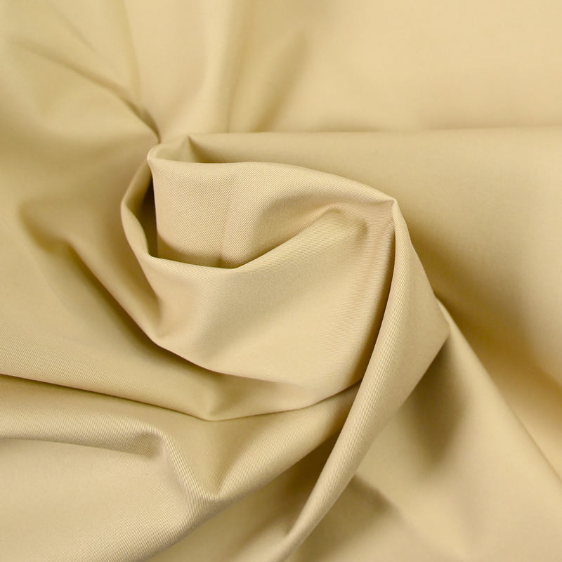 Gabardine de coton fin beige
