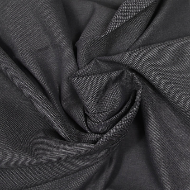 Coton oxford gris anthracite
