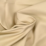 Satin de coton lourd élasthanne beige
