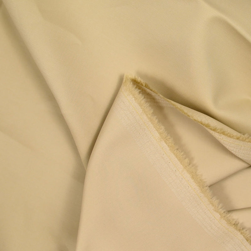 Satin de coton lourd élasthanne beige