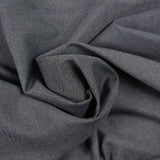 Chambray polyester noir et gris