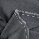 Chambray polyester noir et gris