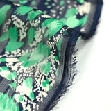 Polyester Printed Polyester Magine and green satin strip