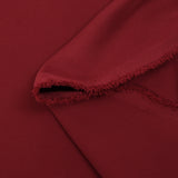 Crepé pesado de poliéster Louna rojo burdeos