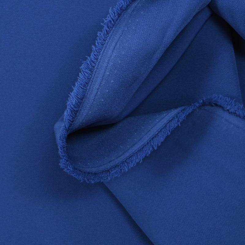 Crêpe de polyester lourd Louna bleu azur