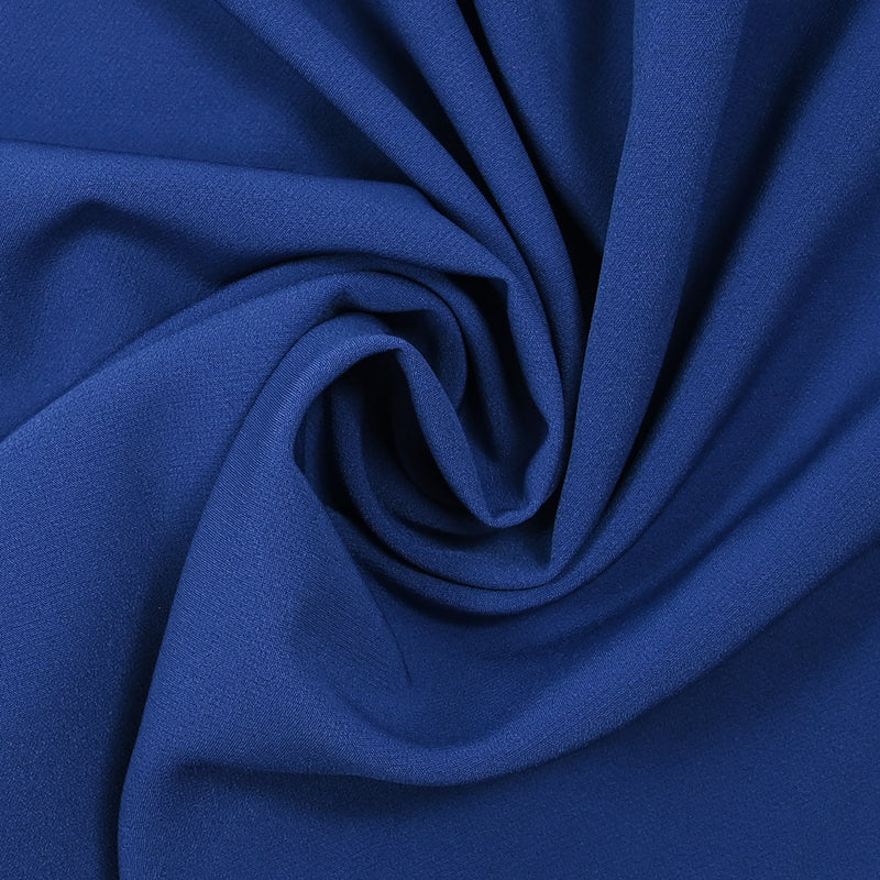 Crêpe de polyester lourd Louna bleu azur
