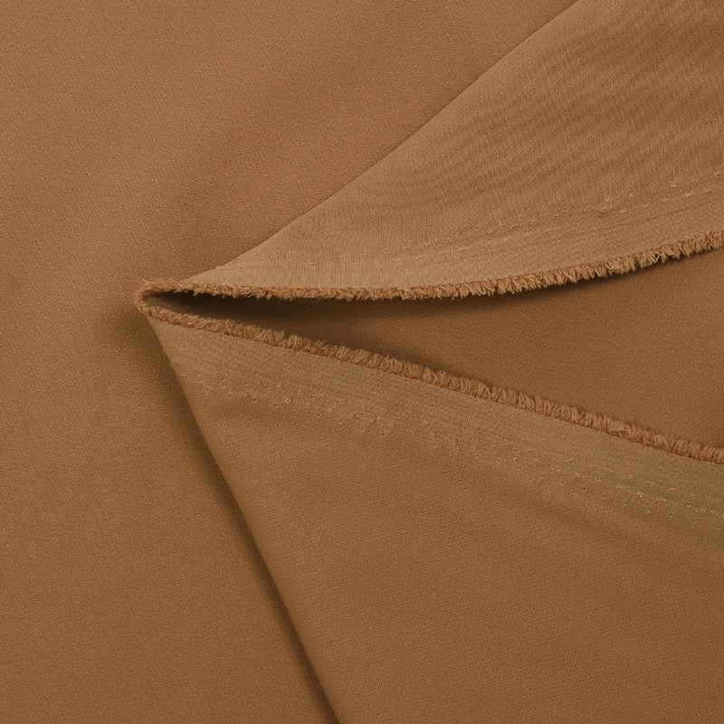 Crêpe de polyester lourd Louna camel