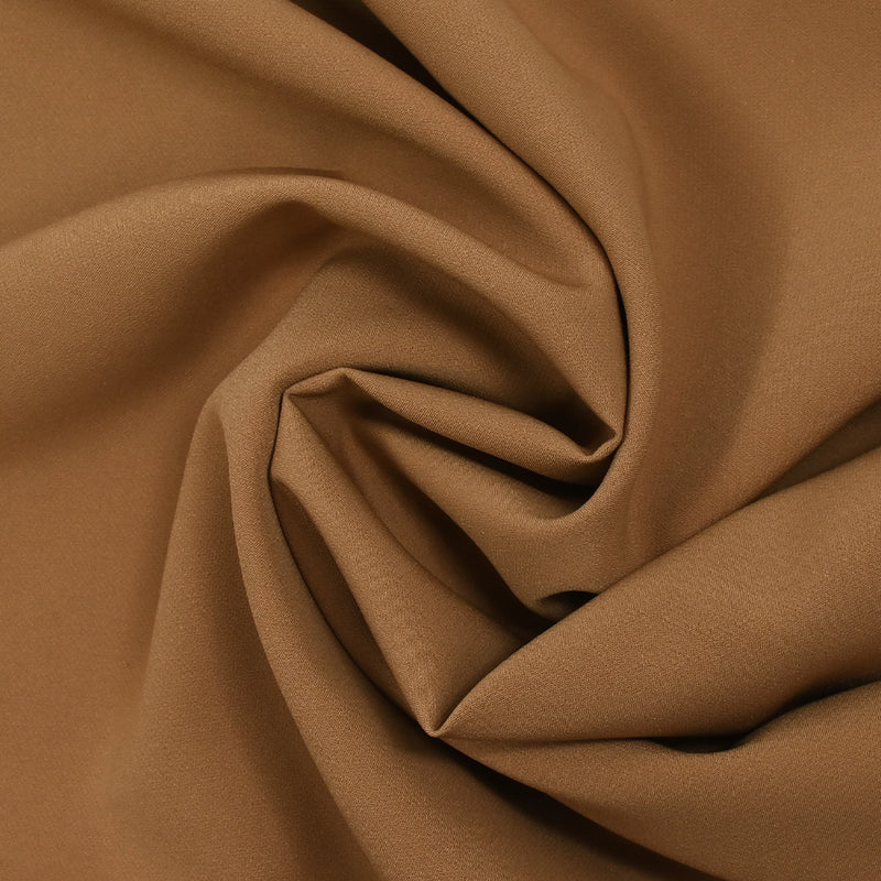 Crêpe de polyester lourd Louna camel