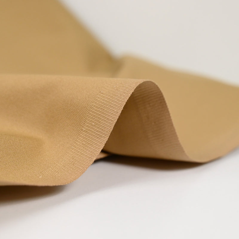 Gabardine de coton fin camel