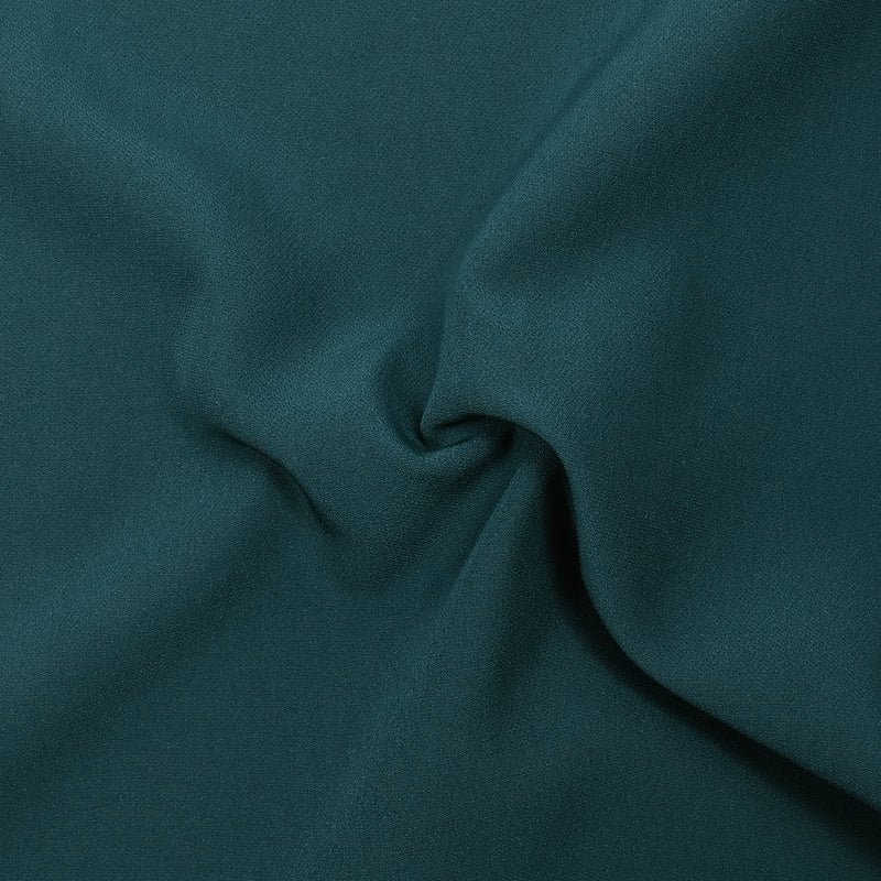 Crêpe de polyester lourd Louna bleu pétrole