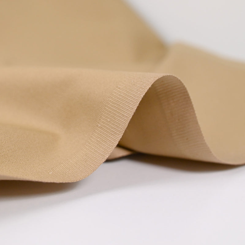 Gabardine de coton fin beige
