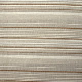 Polycoton tissé-teint rayé écru et marron fond grège