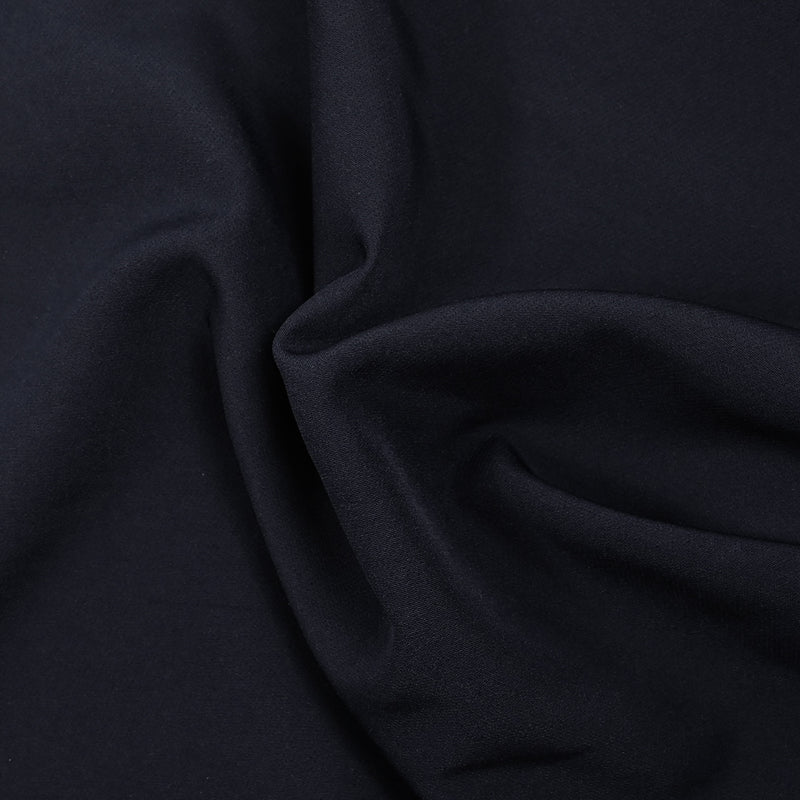 Crêpe de polyester lourd Louna bleu nuit