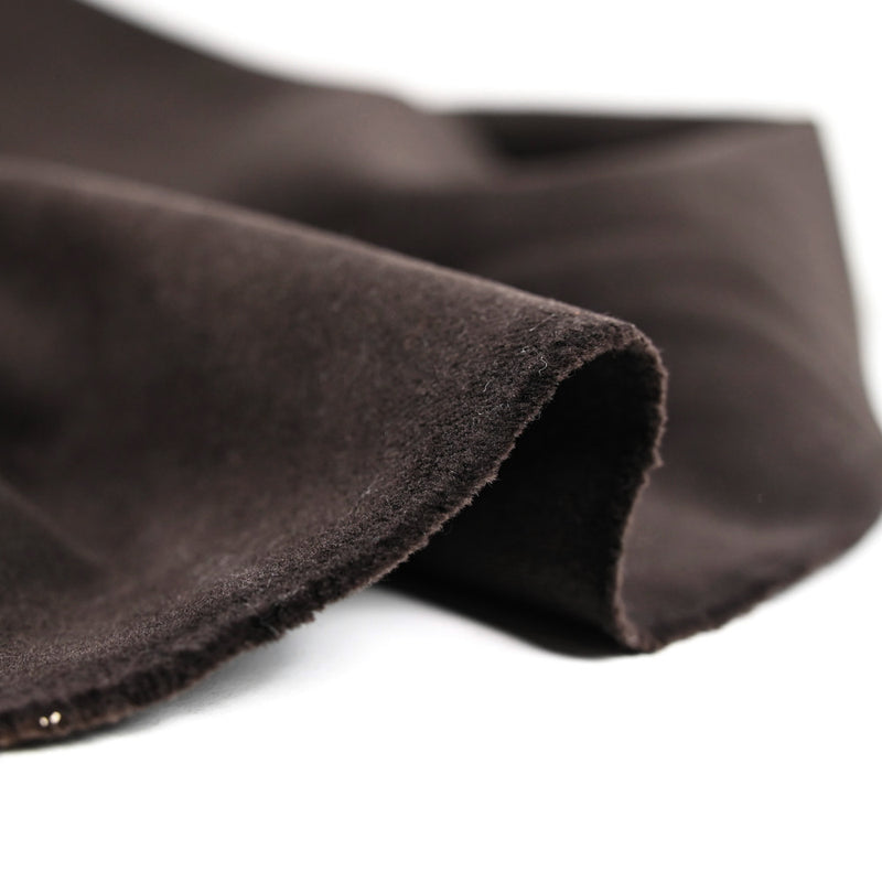 Velours de coton ras marron