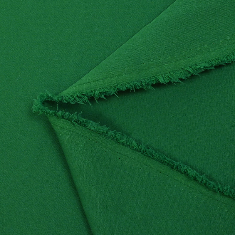 Crêpe de polyester lourd Louna vert prairie