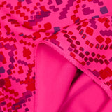 Heavy crêpe print pixel fuchsia background