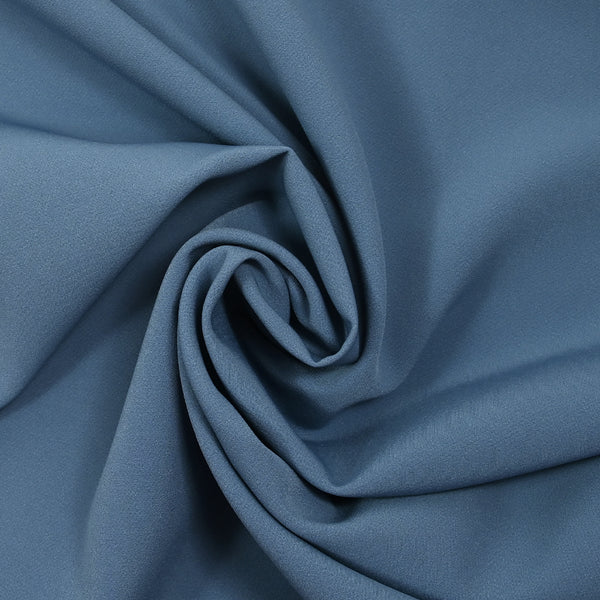 Crêpe de polyester lourd Louna bleu ciel