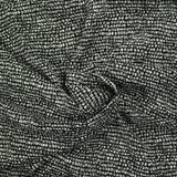 Mousseline imprimée à pois graphique fond noir