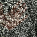 Mousseline imprimée à pois graphique fond noir