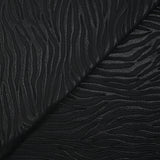 Maille de polyester fantaisie zèbre noir