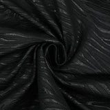 Maille de polyester fantaisie zèbre noir