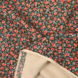 Heavy crêpe printed small flower sea background
