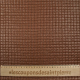 Matelassé à carreaux marron