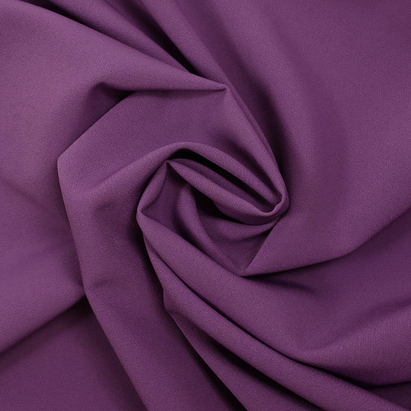 Crêpe de polyester lourd Louna violet