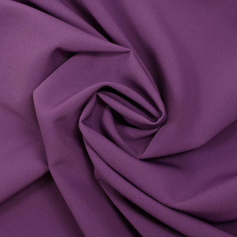 Crêpe de polyester lourd Louna violet
