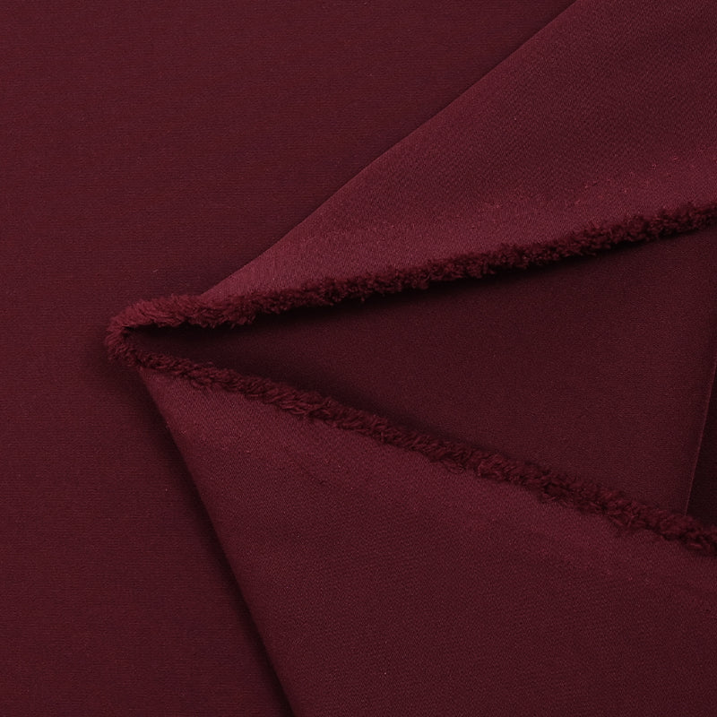 Crêpe de polyester lourd Louna lie de vin