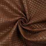 Matelassé à carreaux marron