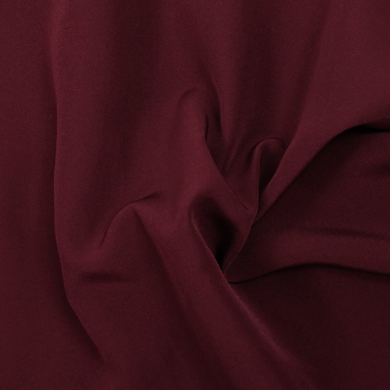 Crêpe de polyester lourd Louna lie de vin