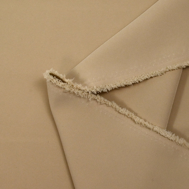 Crêpe de polyester lourd Louna beige